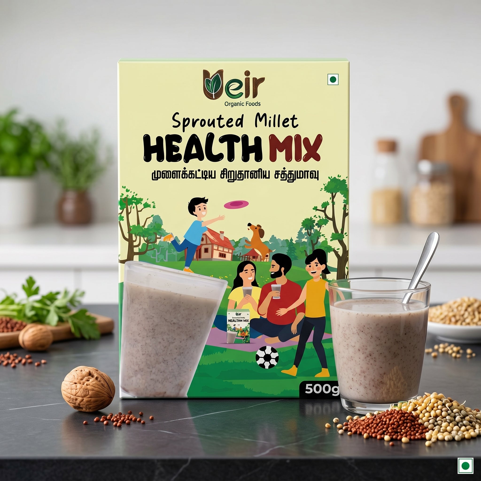 Sprouted Millet Health Mix 500g – Ueir Organic Foods