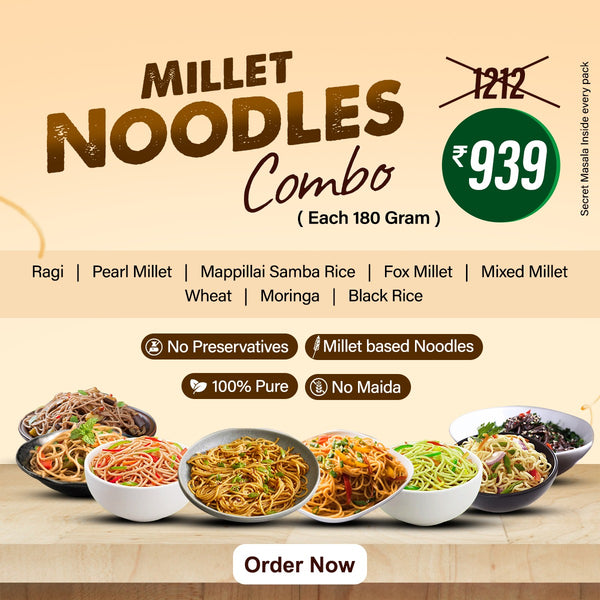 Millet Noodles Combo (Pack of 8)