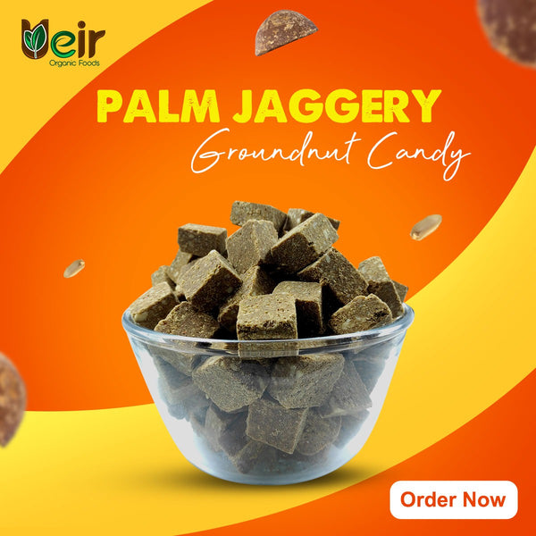 Palm Jaggery Groundnut Candy / Karupatti Kadalai Mittai