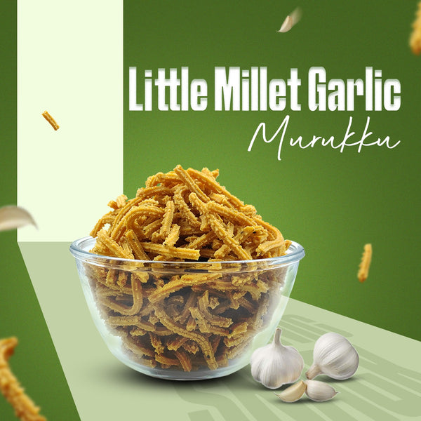 Little Millet Garlic Murukku / Garlic Poondu Murukku 200g