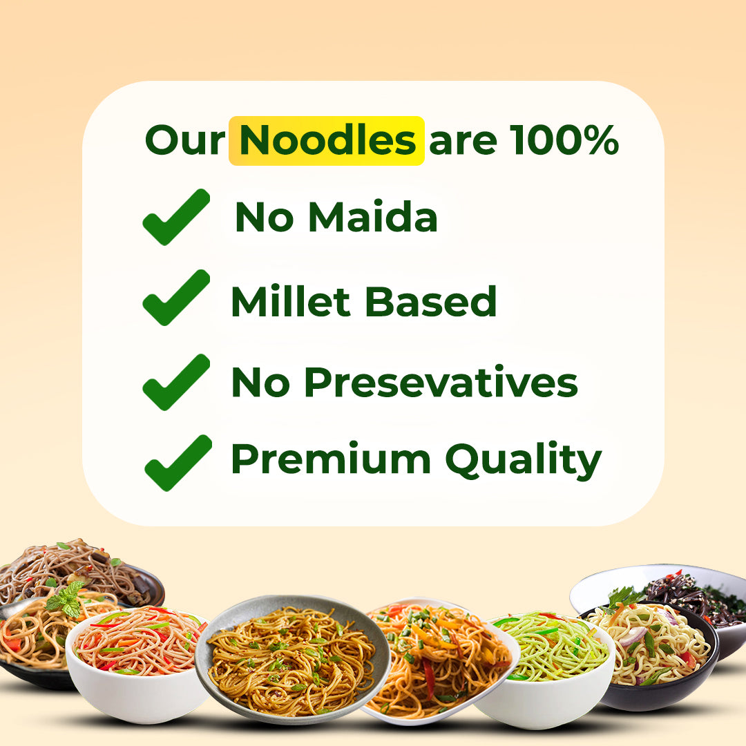 Millet Noodles Combo (Pack of 8) – Ueir Organic Foods