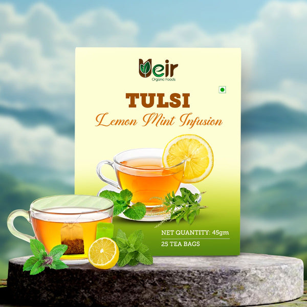 Tulsi Lemon Mint Infusion 45g | Green Tea